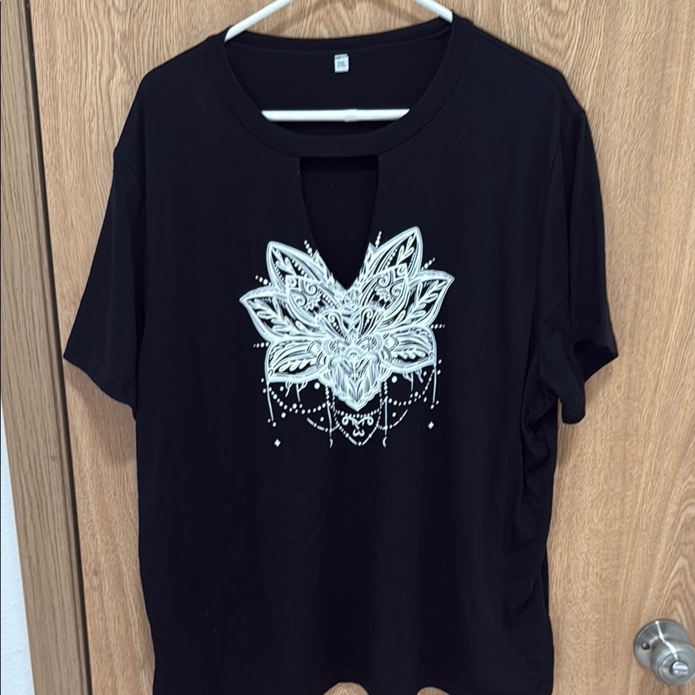 Black Graphic Women's Top